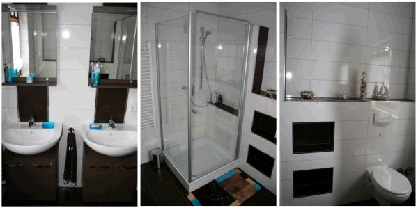 Ferienwohnung Fehmarn Badezimmer mit Dusche